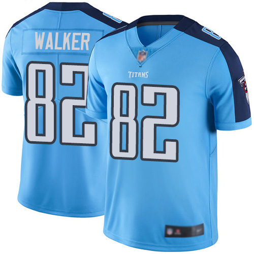 Tennessee Titans Limited Light Blue Men Delanie Walker Jersey NFL Football #82 Rush Vapor Untouchable->tennessee titans->NFL Jersey